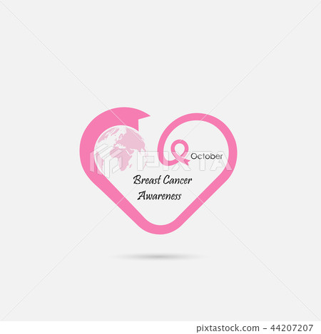 photo Heart Shaped Breast Cancer Ribbon Heart pixta