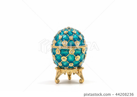 Faberge eggs. Decorative ceramic easter egg. Faberge eggs. Decorative ceramic easter egg. 44208236