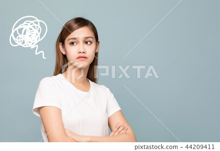 Depressed woman 44209411
