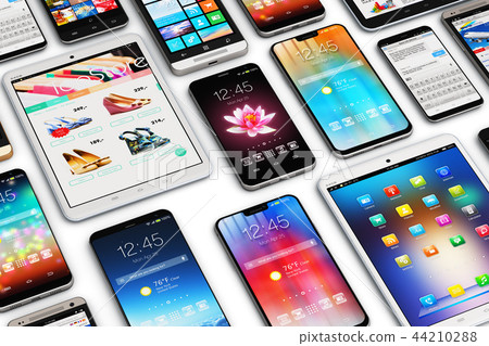 Smartphones, mobile phones and tablet computers 44210288