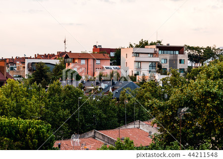 Residential district of single family houses in Madrid Residential district of single family houses in Madrid 44211548