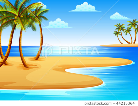 the beautiful tropical beach the beautiful tropical beach 44213364