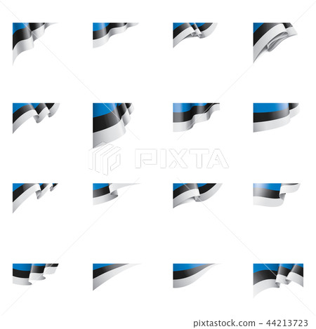 Estonia flag, vector illustration on a white background 44213723