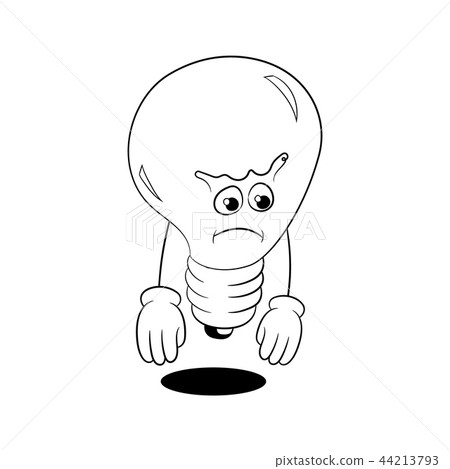 No idea creative crisis bulb lamp went out concept No idea creative crisis bulb lamp went out concept 44213793
