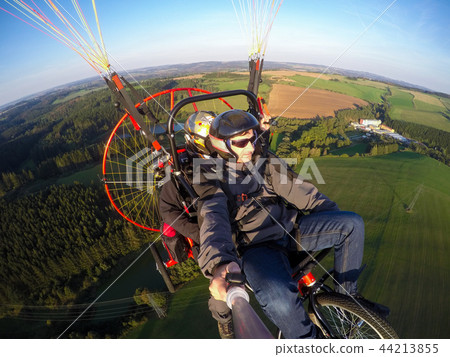 Powered paragliding tandem flight 44213855