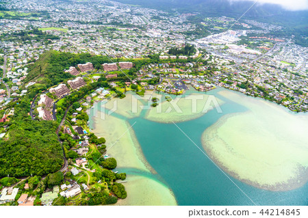 《Hawaii》East and suburbs of Oahu Cityscape and sea 《Aerial photography》 《Hawaii》East and suburbs of Oahu Cityscape and sea 《Aerial photography》 44214845