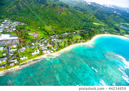《夏威夷》瓦胡島城市與海洋的遠東和郊區《空中攝影》 《夏威夷》瓦胡島城市與海洋的遠東和郊區《空中攝影》 44214859
