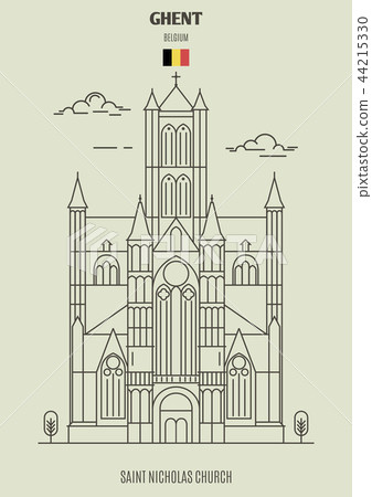 Saint Nicholas Church in Ghent, Belgium. Saint Nicholas Church in Ghent, Belgium. 44215330