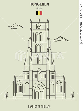 Basilica Of Our Lady In Tongeren Belgium Stock Illustration 44215374 Pixta