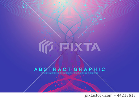 Scientific vector illustration genetic engineering and gene manipulation concept. DNA helix, DNA 44215615
