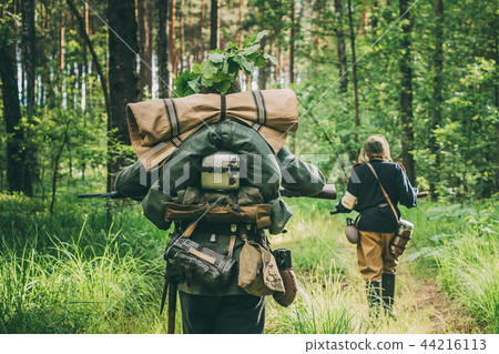 German Infantry Soldier In World War II Marching Walking Along F German Infantry Soldier In World War II Marching Walking Along F 44216113
