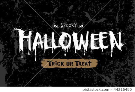 Happy Halloween white message blood drops 44216490