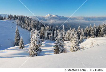 Winter day in the mountains 44216807