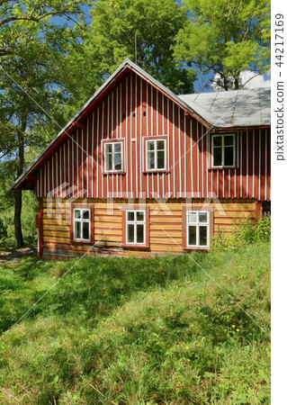 Beautiful wooden cottage in Czech republic 44217169