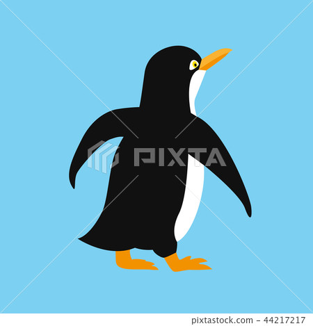 cute penguin animal icon antarctic bird on a blue background cute penguin animal icon antarctic bird on a blue background 44217217