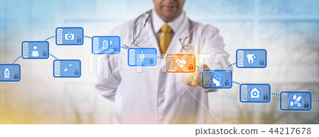 Clinician Accessing Block In Medical Blockchain 44217678