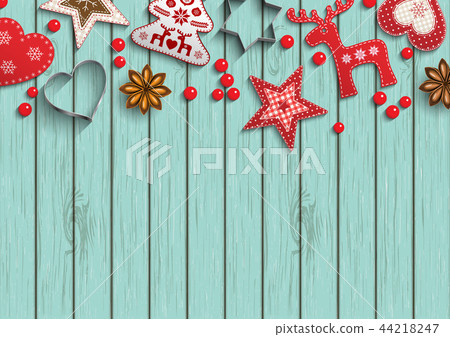 Christmas background, small scandinavian styled 44218247