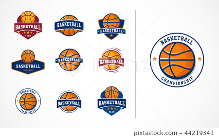 Basketball logo, emblem, icons collections, vector templates 44219341