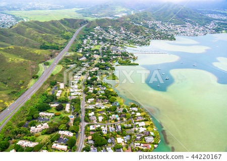 《Hawaii》East and suburbs of Oahu Cityscape and sea 《Aerial photography》 《Hawaii》East and suburbs of Oahu Cityscape and sea 《Aerial photography》 44220167