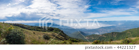 Panorama view of Kew Mae Pan Nature Trail. Panorama view of Kew Mae Pan Nature Trail. 44221327