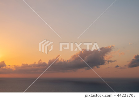 sunset sky above ocean background scenic sky water 44222703
