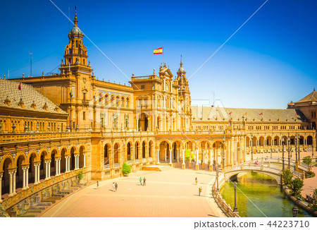 view of Plaza de Espana, Seville, Spain view of Plaza de Espana, Seville, Spain 44223710