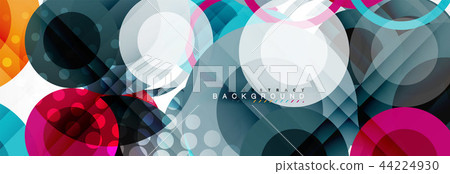 Circle composition abstract background 44224930