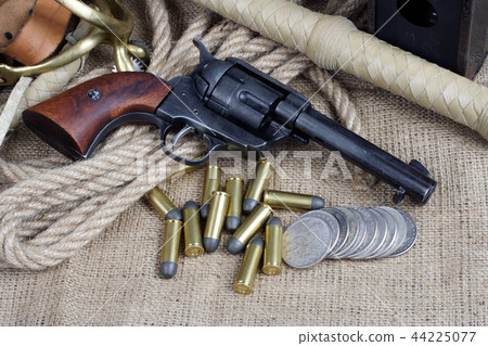 The .45 caliber revolver with western accessories 44225077