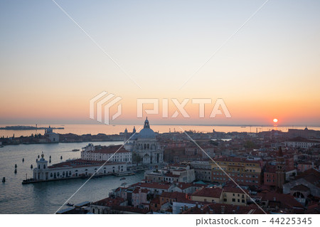 Aerial view of Venice at dawn, Italy Aerial view of Venice at dawn, Italy 44225345