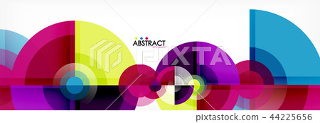 Abstract background bright circles geometric design 44225656