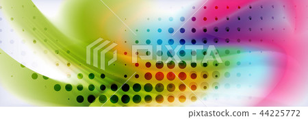 Background abstract holographic fluid colors wave design 44225772