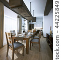 Dining room, rustic and modern style 44225849