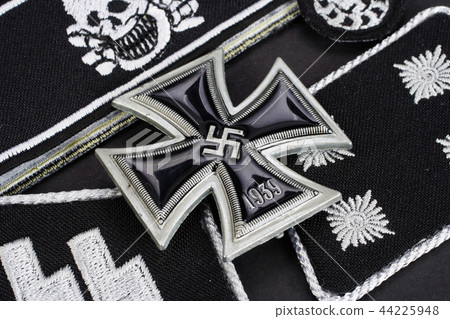 German Waffen-SS insignia with Iron Cross award German Waffen-SS insignia with Iron Cross award 44225948