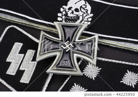 German Waffen-SS insignia with Iron Cross award German Waffen-SS insignia with Iron Cross award 44225950