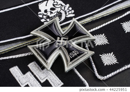 German Waffen-SS insignia with Iron Cross award German Waffen-SS insignia with Iron Cross award 44225951
