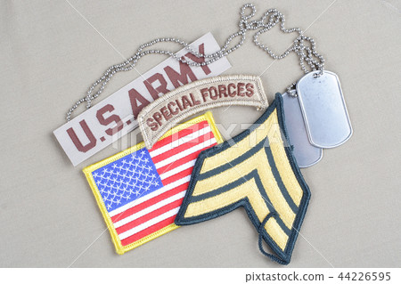 US ARMY Sergeant rank patch rank patch dog tags US ARMY Sergeant rank patch rank patch dog tags 44226595