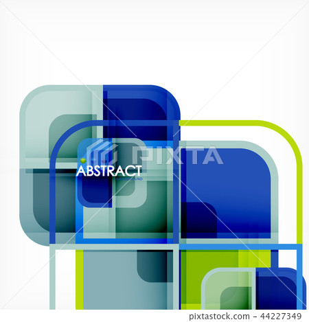 Abstract background, square shapes geometric composition Abstract background, square shapes geometric composition 44227349