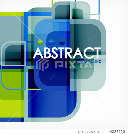 Abstract background, square shapes geometric composition Abstract background, square shapes geometric composition 44227350