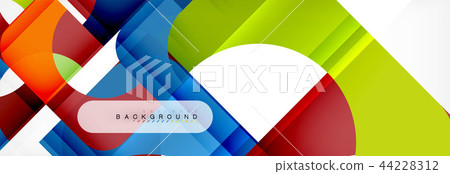 Geometric squares abstract banner. Vector illustration for business brochure or flyer, presentation Geometric squares abstract banner. Vector illustration for business brochure or flyer, presentation 44228312