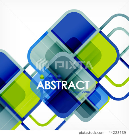 Abstract background, square shapes geometric composition Abstract background, square shapes geometric composition 44228589
