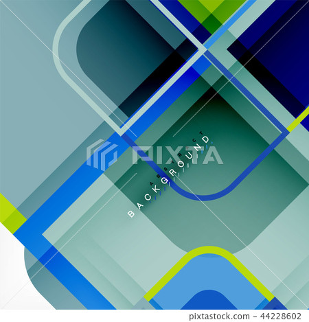 Abstract background, square shapes geometric composition Abstract background, square shapes geometric composition 44228602