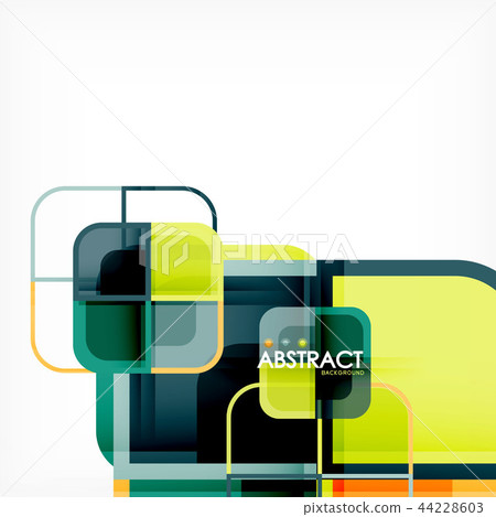 Square geometric abstract background, paper art design for cover design, book template, poster, cd Square geometric abstract background, paper art design for cover design, book template, poster, cd 44228603