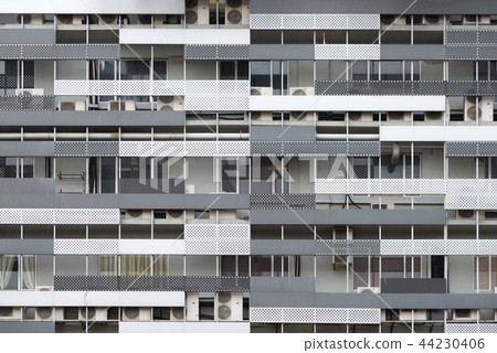 Modern residential building facade Modern residential building facade 44230406