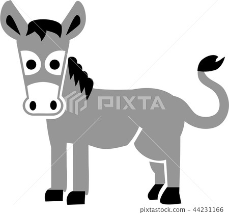 Cartoon Donkey 44231166
