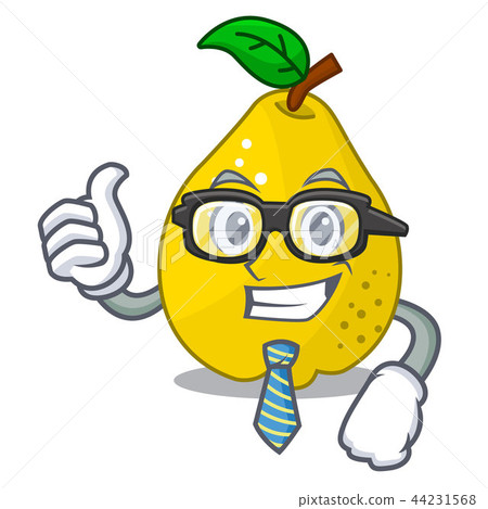 Businessman bunch cartoon of juicy yellow quinces fruits Businessman bunch cartoon of juicy yellow quinces fruits 44231568
