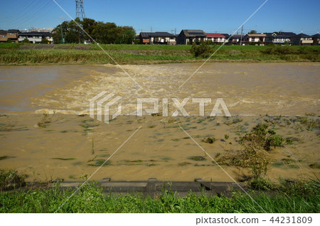 Traces of typhoon Asakawa Hachioji City Traces of typhoon Asakawa Hachioji City 44231809