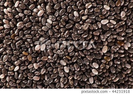 Superfood Chia seed background texture. 44231918