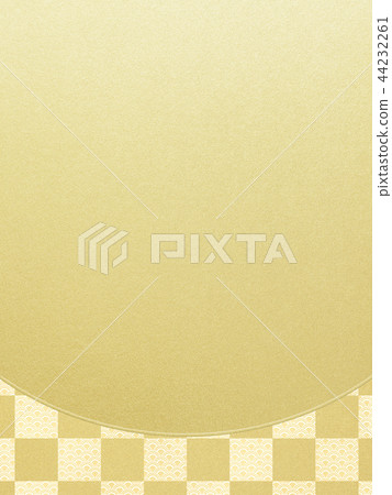 Japanese-Japanese style-Japanese pattern-background-gold leaf-checkered pattern 44232261