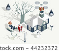 design concept of santa claus drone delivery 44232372