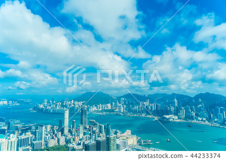 Beautiful architecture building exterior cityscape of hong kong city skyline Beautiful architecture building exterior cityscape of hong kong city skyline 44233374
